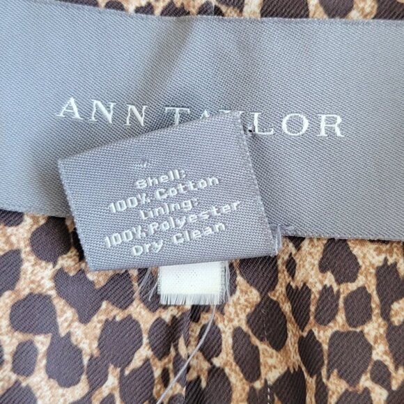 Ann Taylor Empire Waist Cotton Pea Coat Tan M - Picture 9 of 9